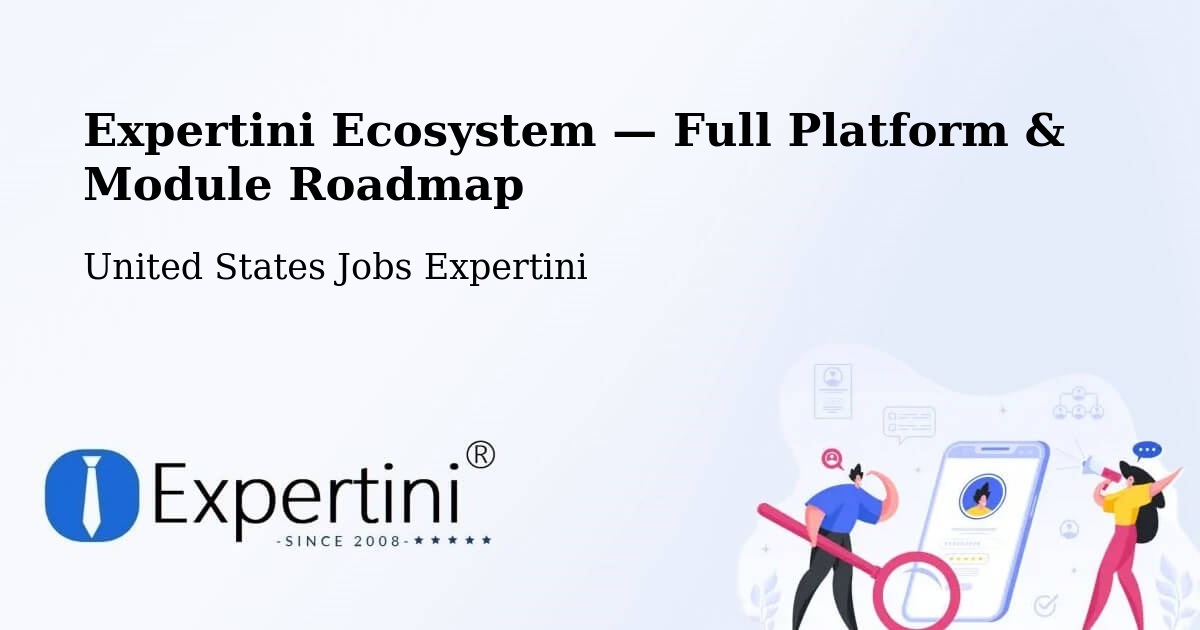 Expertini Ecosystem — Full Platform & Module Roadmap – Mount Vernon